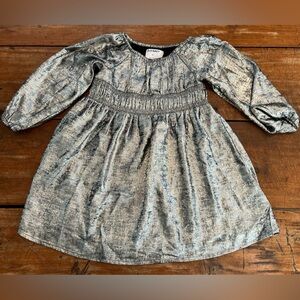 Old Navy Silver Metallic Dress - Size 3T